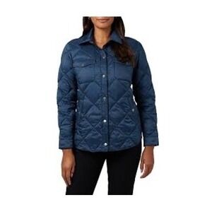 32 Degrees Heat Women's Navy Snap Down Lightweight Plus Size 2X Jacket Coat EUC